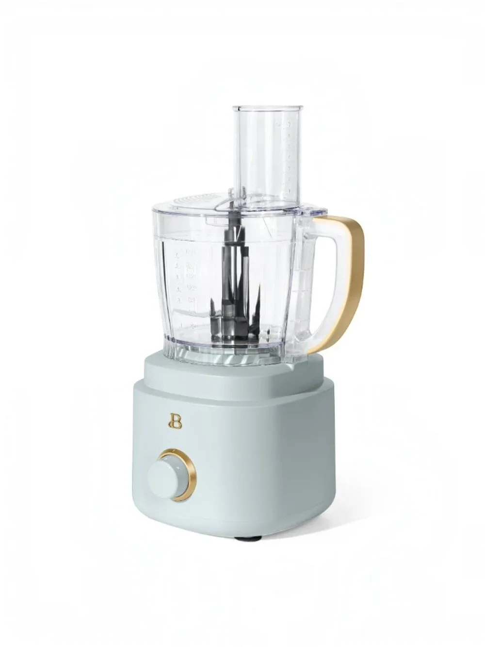 Beautiful 10-Cup Food Processor with Accessories Hydrangea Blue Drew Barrymore